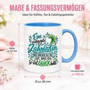 Herzbotschaft Zahnärztin Tasse Danke Kaffeetasse Geschenk in Zahnarztpraxis