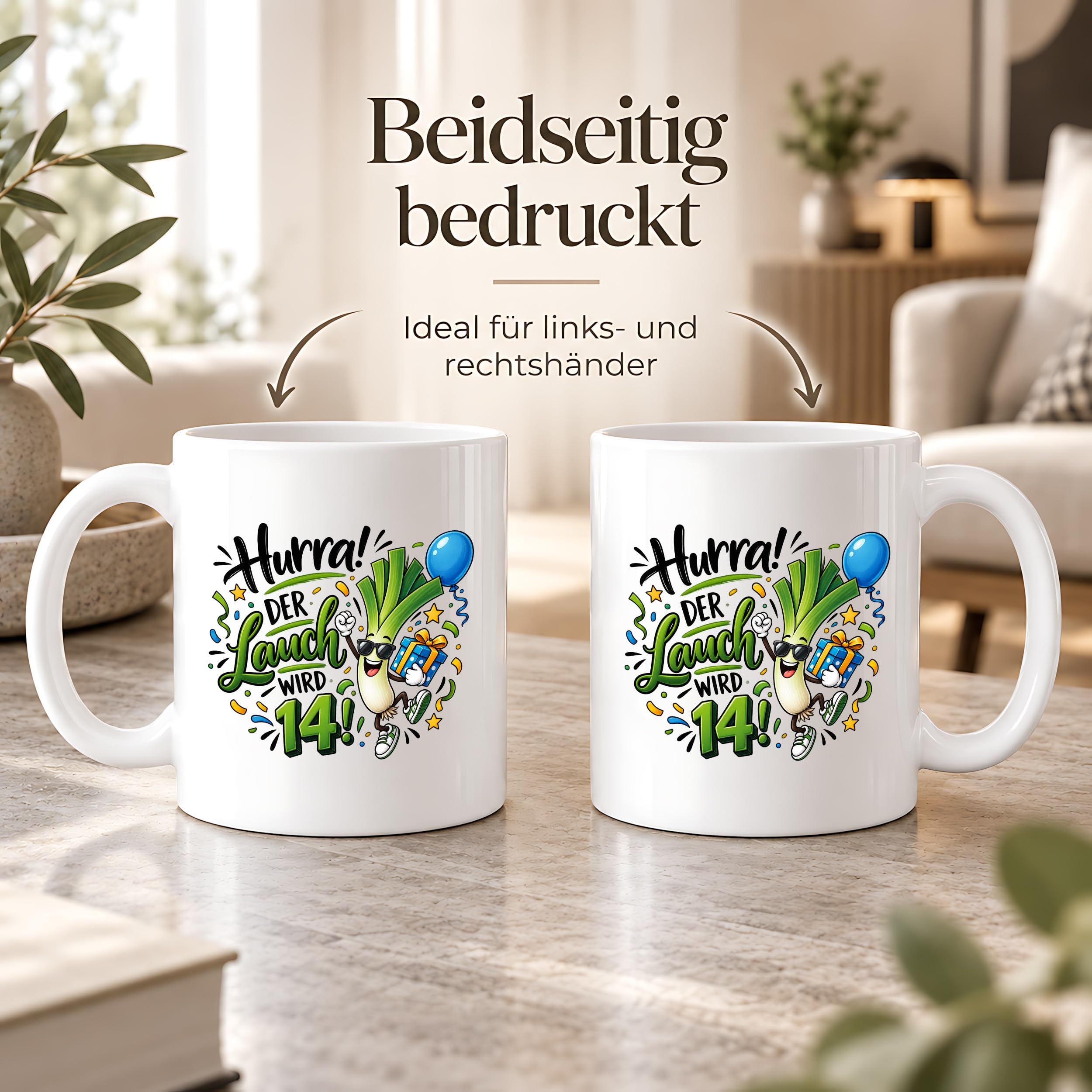 Herzbotschaft 14. Geburtstag Tasse Geburtstagsgeschenk Tasse für Teenager