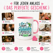 Herzbotschaft Zahnärztin Tasse Danke Kaffeetasse Geschenk in Zahnarztpraxis