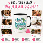 Herzbotschaft Zahnärztin Tasse Danke Kaffeetasse Geschenk in Zahnarztpraxis