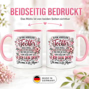 Herzbotschaft Tochter Tasse Geschenk von Mama Kaffeetasse hübsche Tochter