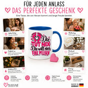 Herzbotschaft Tasse Fußpflege Kaffeetasse für Podologin mit lustigem Spruch