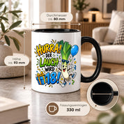 Herzbotschaft 18. Geburtstag Tasse Geburtstagsgeschenk für jungen Mann