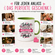 Herzbotschaft Tasse Schatz mit Spruch Das perfekte Geschenk Partner
