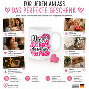 Herzbotschaft Tasse für Fußpflege - Die tut nix die will nur Füße pflegen