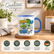 Herzbotschaft 18. Geburtstag Tasse Geburtstagsgeschenk für jungen Mann