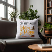Kissen mit romantischem Spruch | Du bist mein Lieblings Muggel | Dekokissen mit Füllung | 40x40cm