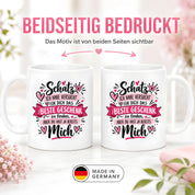 Herzbotschaft Tasse Schatz mit Spruch Das perfekte Geschenk Partner