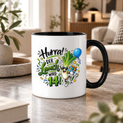 Herzbotschaft 14. Geburtstag Tasse Geburtstagsgeschenk Tasse für Teenager