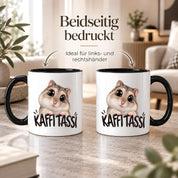 Herzbotschaft Kaffeetasse für Hamster Fans mit lustigem Spruch Kaffi Tassi