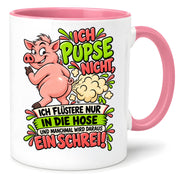 Herzbotschaft Tasse Ich pupse nicht Lustige Spruch Kaffeetasse Geschenk