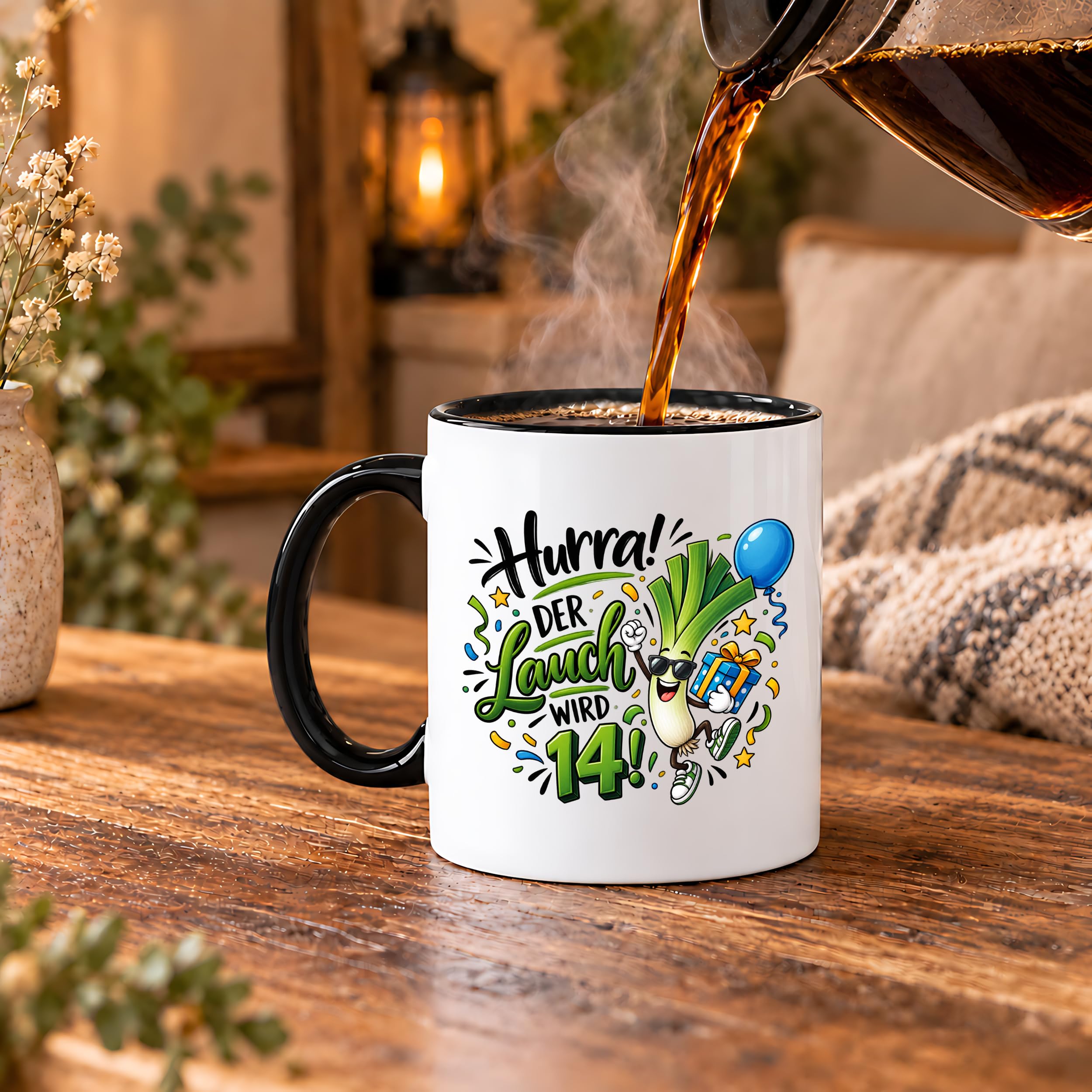 Herzbotschaft 14. Geburtstag Tasse Geburtstagsgeschenk Tasse für Teenager