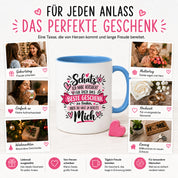 Herzbotschaft Tasse Schatz mit Spruch Das perfekte Geschenk Partner