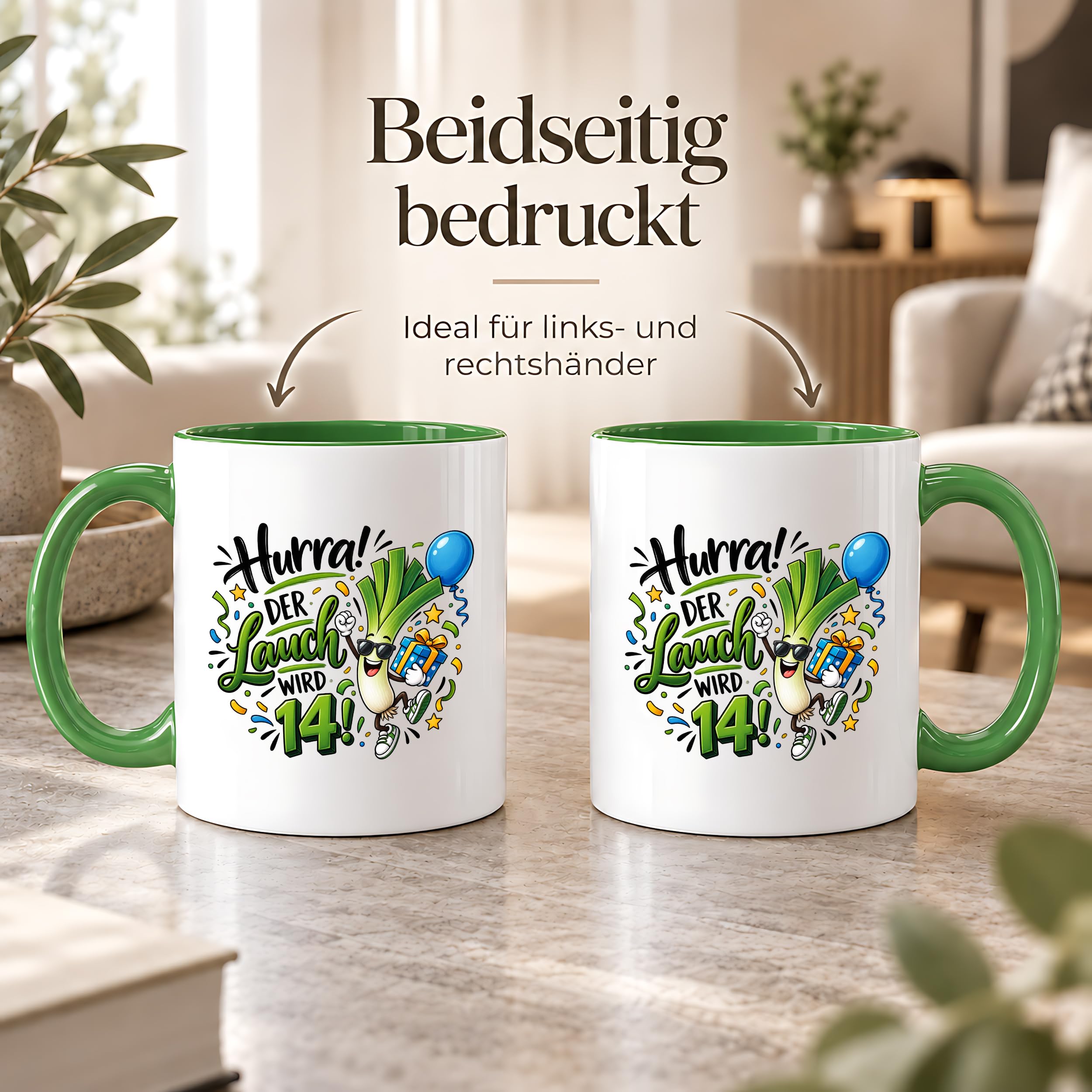 Herzbotschaft 14. Geburtstag Tasse Geburtstagsgeschenk Tasse für Teenager