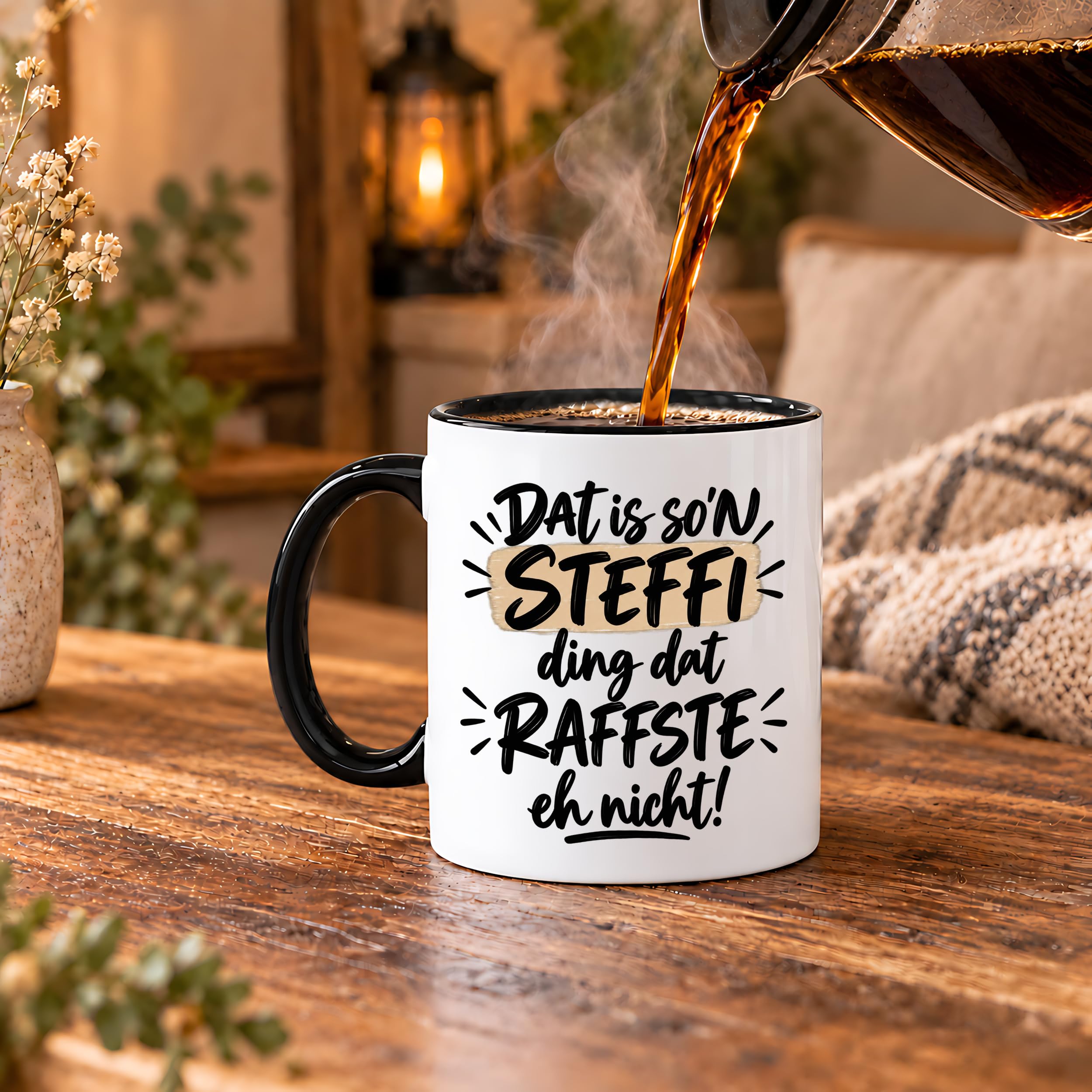 Herzbotschaft Tasse Steffi Dat is son Steffi Ding dat raffste eh nicht