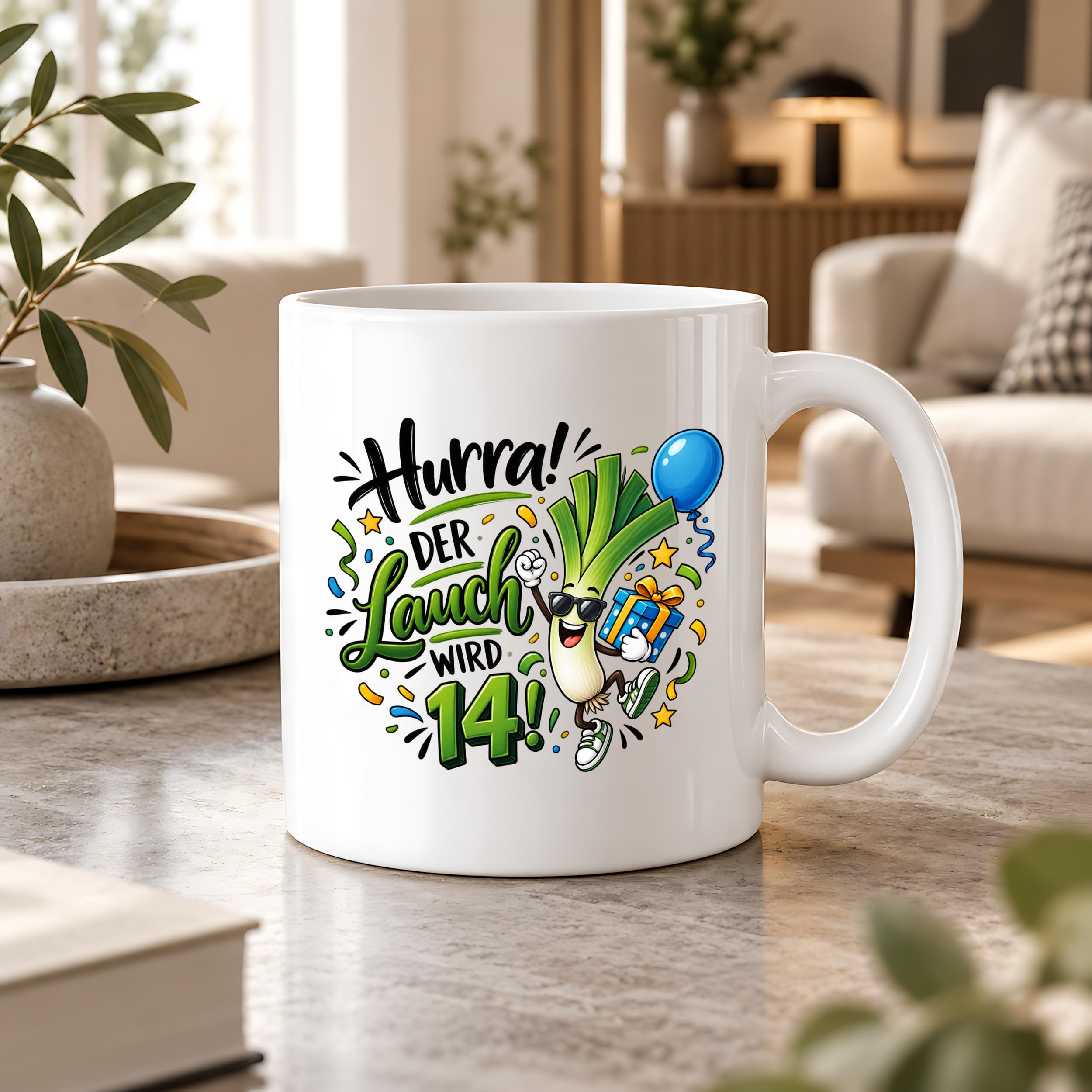 Herzbotschaft 14. Geburtstag Tasse Geburtstagsgeschenk Tasse für Teenager