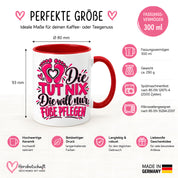 Herzbotschaft Tasse Fußpflege Kaffeetasse für Podologin mit lustigem Spruch