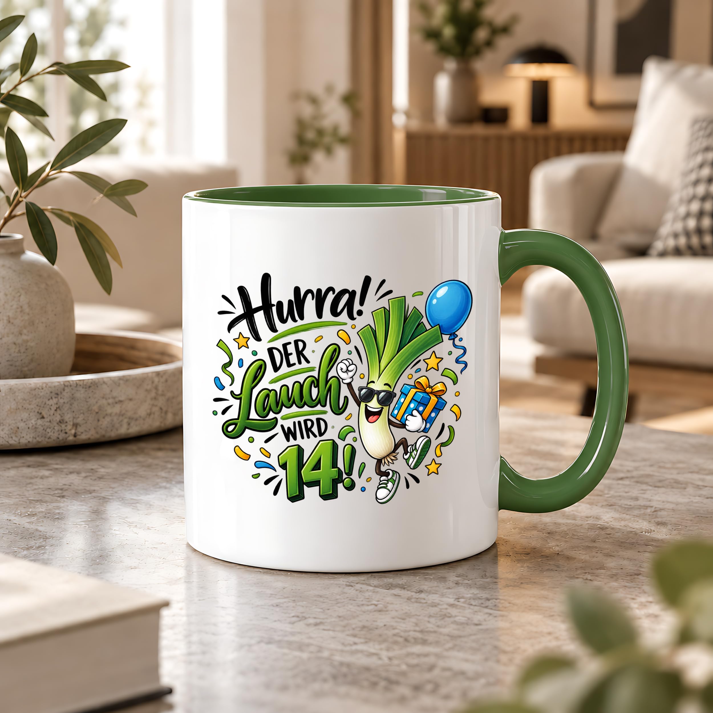 Herzbotschaft 14. Geburtstag Tasse Geburtstagsgeschenk Tasse für Teenager