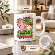 Herzbotschaft Tasse Ich pupse nicht Lustige Spruch Kaffeetasse Geschenk