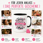 Herzbotschaft Tasse Schatz mit Spruch Das perfekte Geschenk Partner