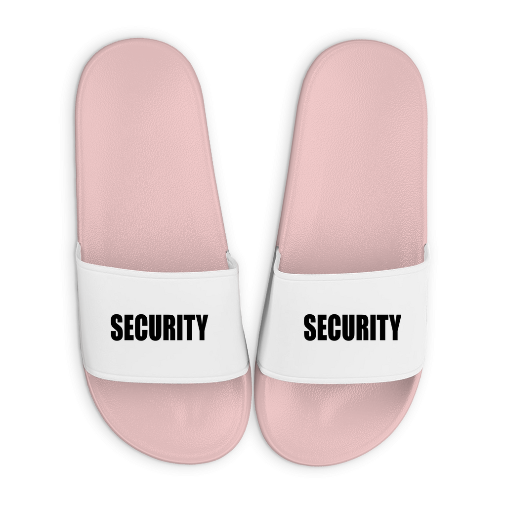 Badelatschen mit Motiv | Security | lustige Badesandalen in vielen Größen und Farben