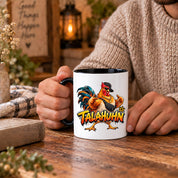 Herzbotschaft Tasse Talahuhn Hahn Lustige Kaffeetasse Tala Huhn Talahon