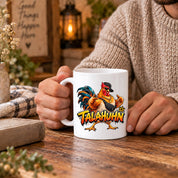 Herzbotschaft Tasse Talahuhn Hahn Lustige Kaffeetasse Tala Huhn Talahon
