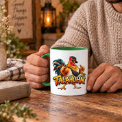 Herzbotschaft Tasse Talahuhn Hahn Lustige Kaffeetasse Tala Huhn Talahon