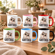 Herzbotschaft Kaffeetasse für Hamster Fans mit lustigem Spruch Kaffi Tassi