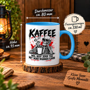 Herzbotschaft Tasse Weil nicht jeder Tag mit Mord beginnen kann Kaffeetasse
