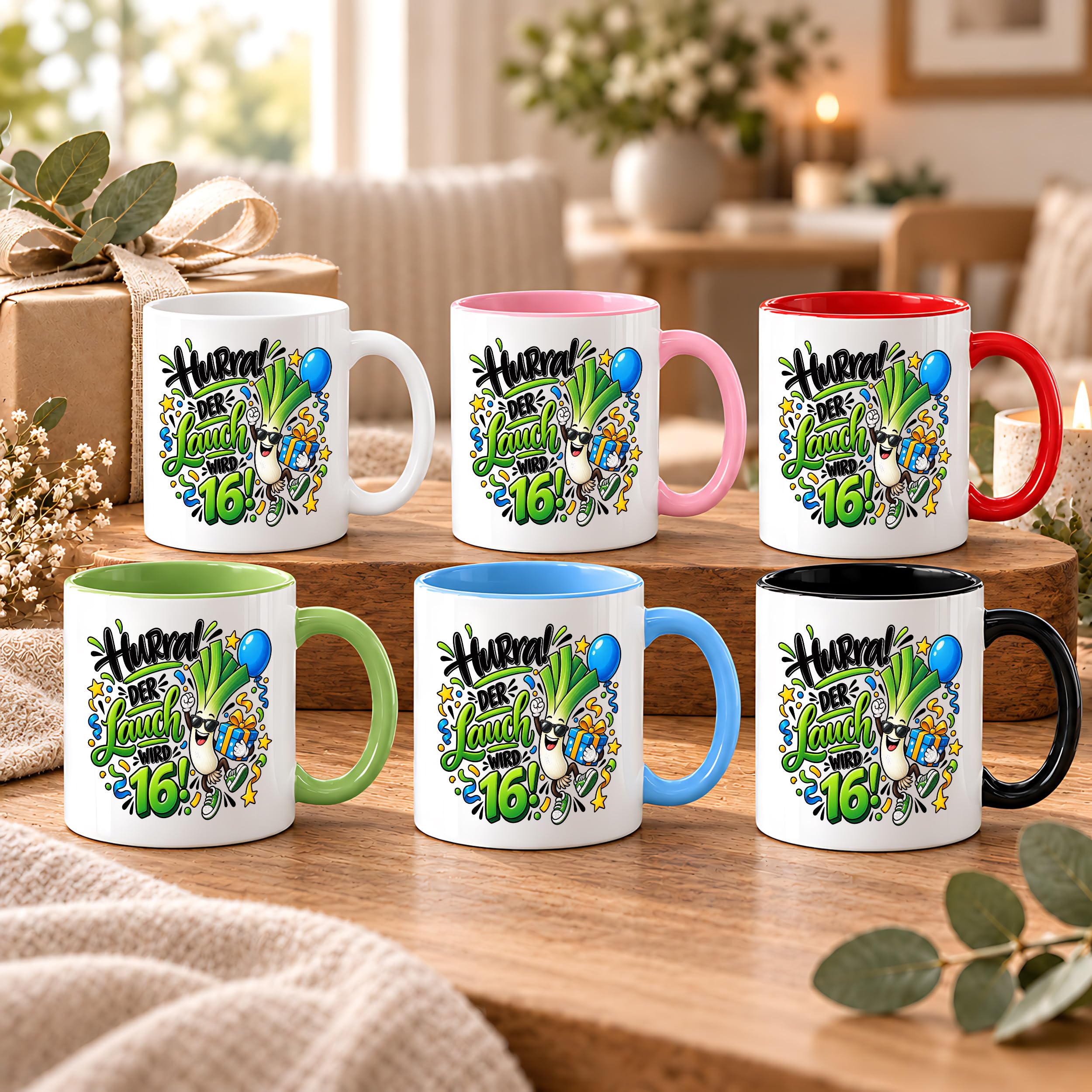 Herzbotschaft Tasse 16. Geburtstag – Kaffeetasse Geschenk für Jungen Mann