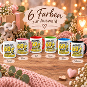 Herzbotschaft Tasse 60. Geburtstag Flottes Bienchen Geschenk für Frau