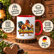 Herzbotschaft Tasse Talahuhn Hahn Lustige Kaffeetasse Tala Huhn Talahon