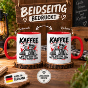 Herzbotschaft Tasse Weil nicht jeder Tag mit Mord beginnen kann Kaffeetasse
