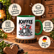 Herzbotschaft Tasse Weil nicht jeder Tag mit Mord beginnen kann Kaffeetasse
