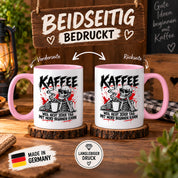 Herzbotschaft Tasse Weil nicht jeder Tag mit Mord beginnen kann Kaffeetasse