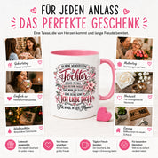 Herzbotschaft Tochter Tasse Geschenk von Mama Kaffeetasse hübsche Tochter