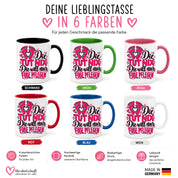 Herzbotschaft Tasse Fußpflege Kaffeetasse für Podologin mit lustigem Spruch