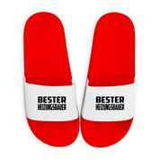 Badelatschen mit Motiv | Bester Heizungsbauer | lustige Badesandalen in vielen Größen und Farben