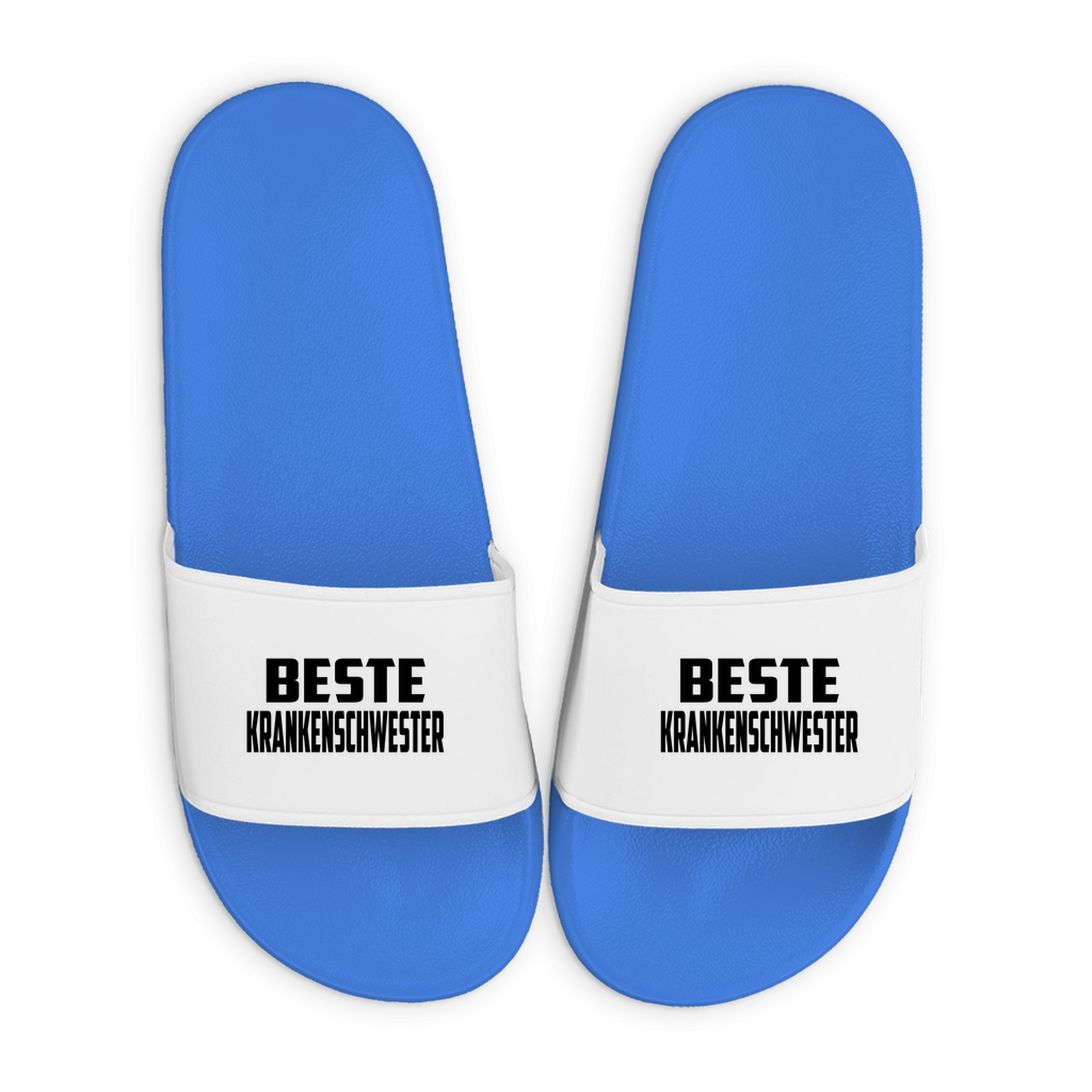 Badelatschen mit Motiv | Beste Krankenschwester | lustige Badesandalen in vielen Größen und Farben