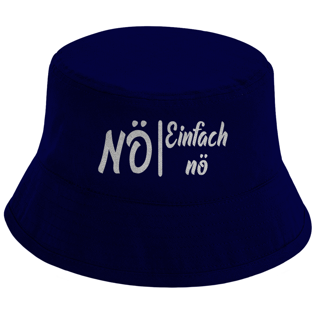 Bucket Hat mit Motiv | Nö - Einfach nö | Mallorca Hut für Feiern und Partys Sommerhut