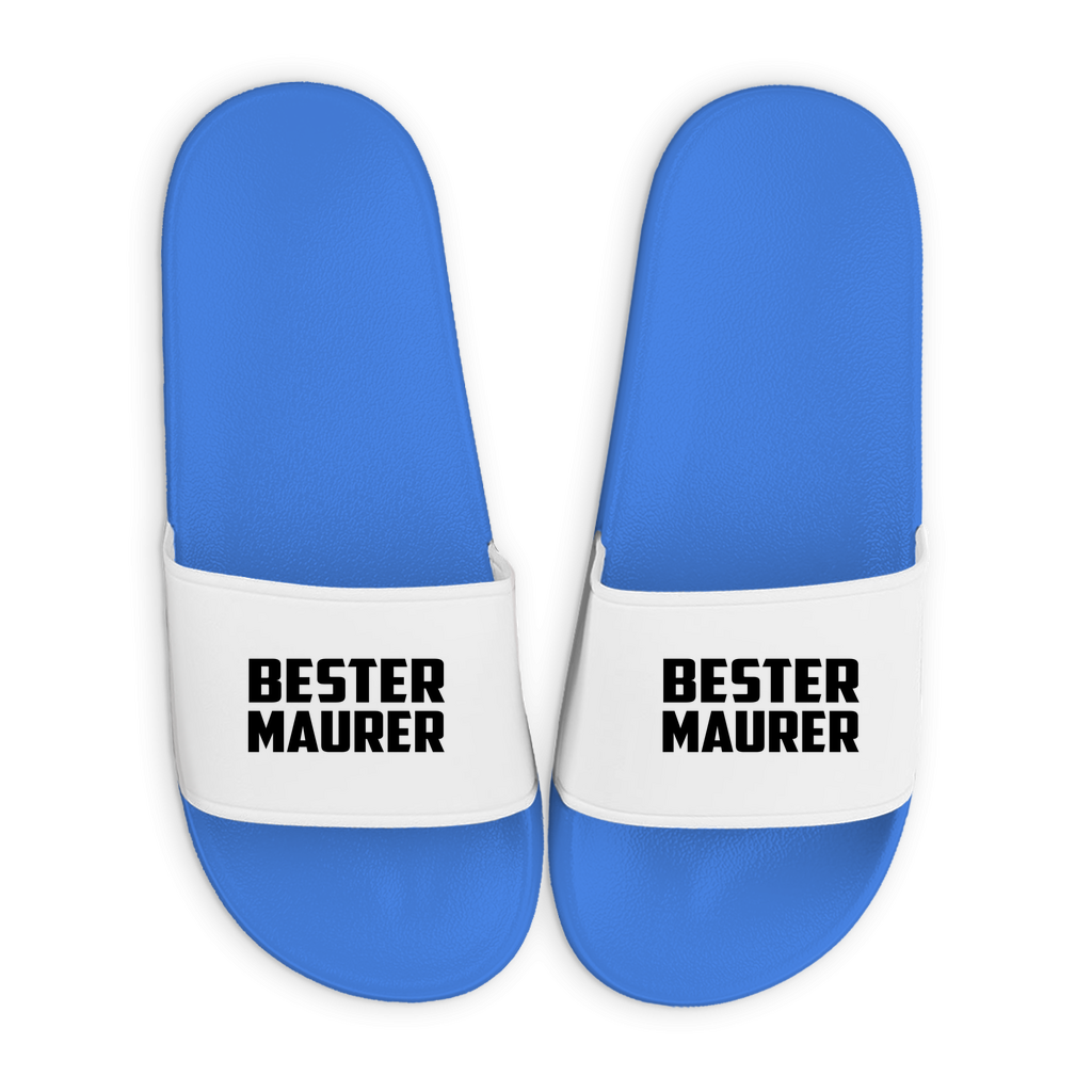 Badelatschen mit Motiv | Bester Maurer | lustige Badesandalen in vielen Größen und Farben