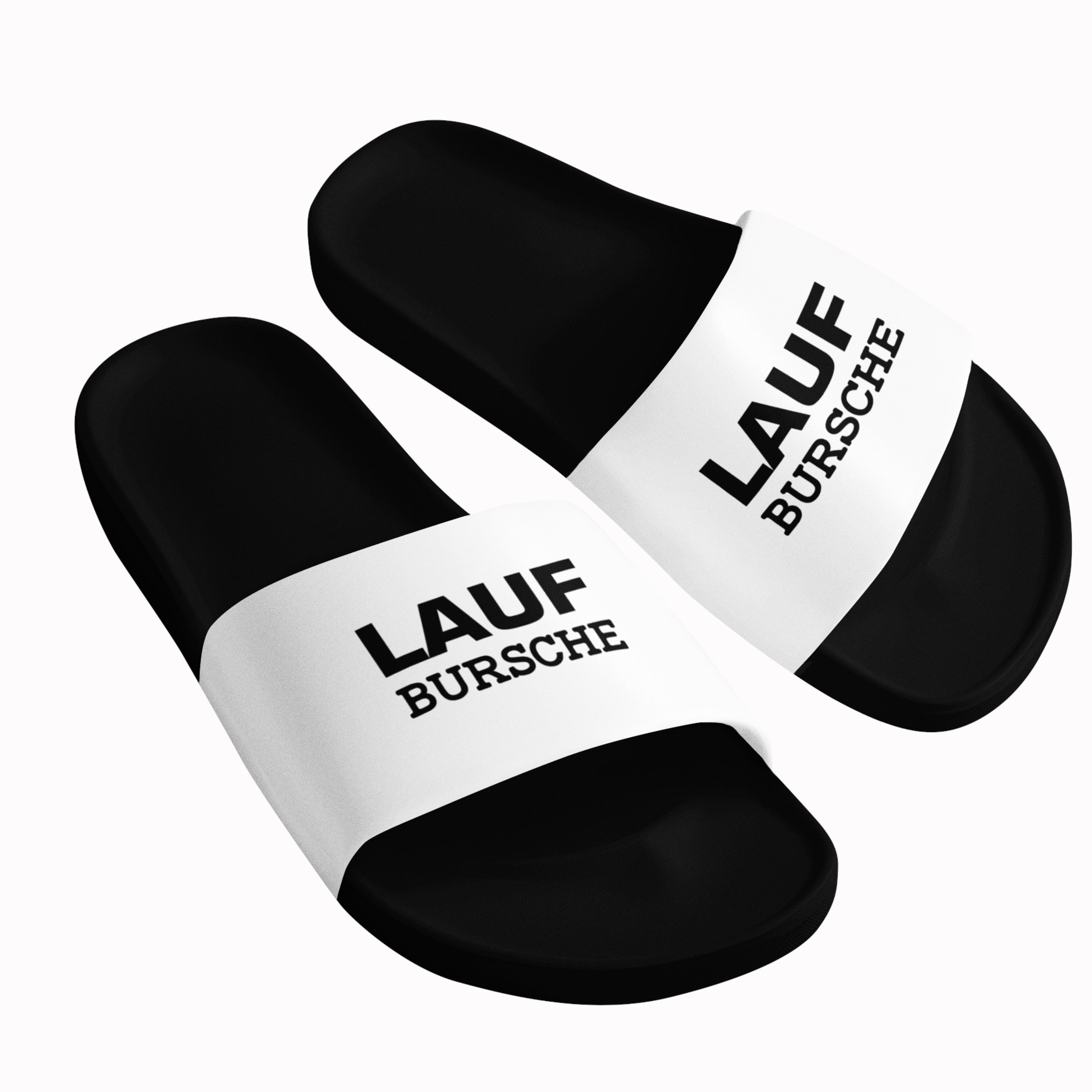 Badelatschen mit Motiv | Lauf Bursche - Laufbursche | lustige Badesandalen in vielen Größen und Farben