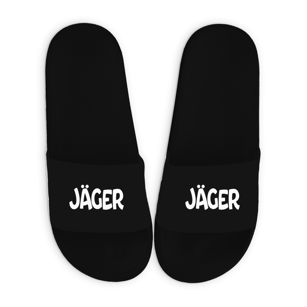 Badelatschen mit Motiv | Jäger | lustige Badesandalen in vielen Größen und Farben
