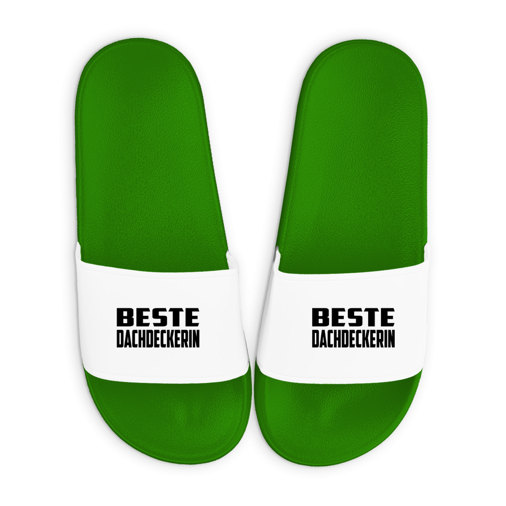 Badelatschen mit Motiv | Beste Dachdeckerin | lustige Badesandalen in vielen Größen und Farben