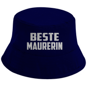 Bucket Hat mit Motiv | Beste Maurerin | Mallorca Hut für Feiern und Partys Sommerhut