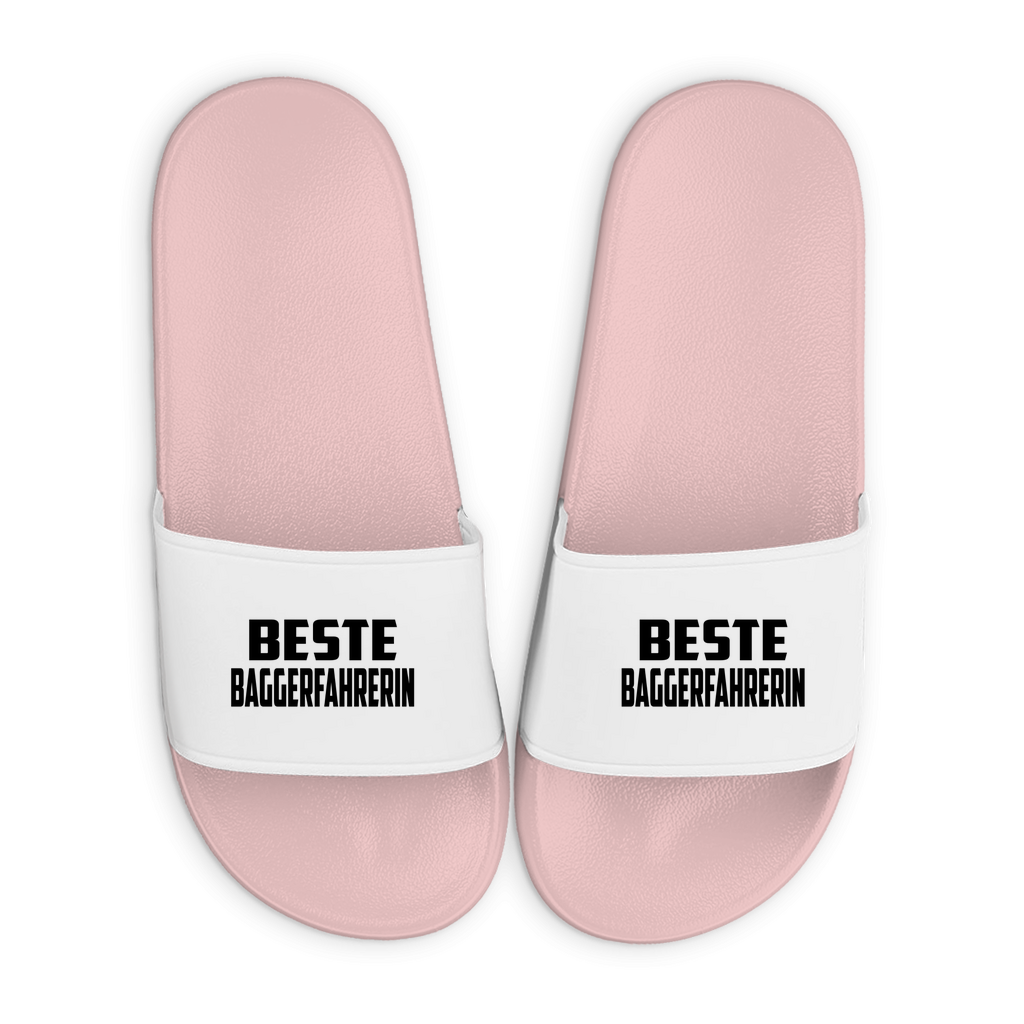 Badelatschen mit Motiv | Beste Baggerfahrerin | lustige Badesandalen in vielen Größen und Farben