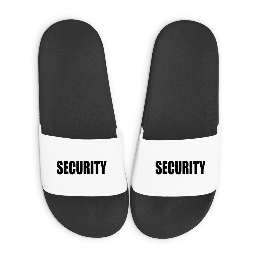 Badelatschen mit Motiv | Security | lustige Badesandalen in vielen Größen und Farben
