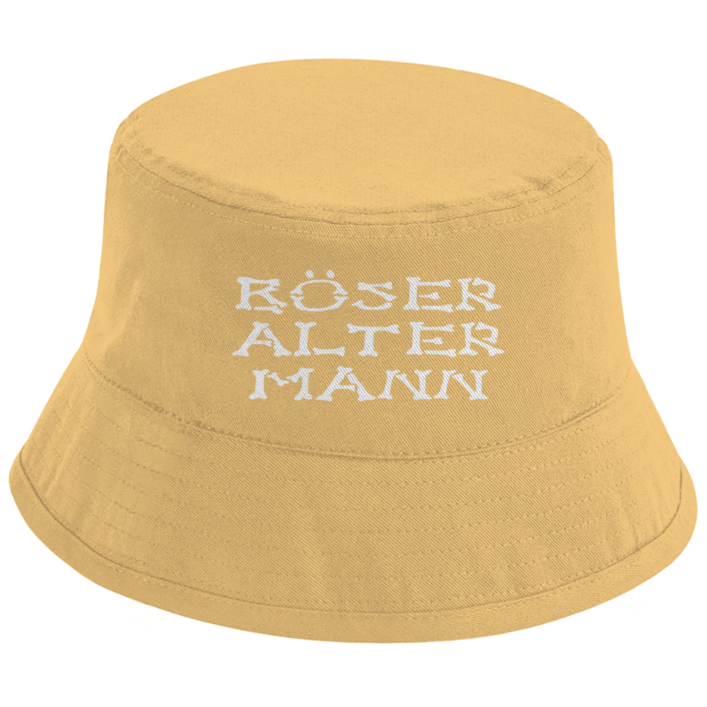 Bucket Hat mit Motiv | Böser alter Mann | Mallorca Hut für Feiern und Partys Sommerhut