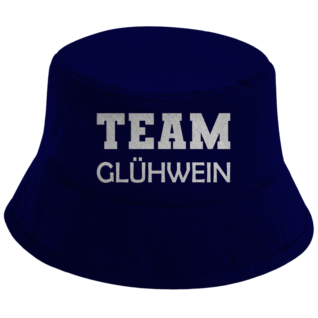 Bucket Hat mit Motiv | Team Glühwein | Mallorca Hut für Feiern und Partys Sommerhut